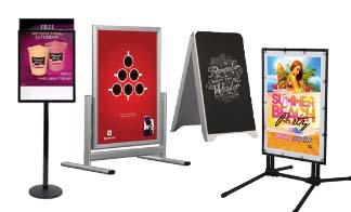 Outdoor Sign Holders & Curb Signs