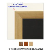 DOUBLE POLE POSTER STAND HAS 36 x 72 WOODEN SIGN FRAME with MITERED CORNERS