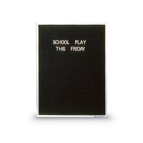 STANDARD BLACK FELT LETTER BOARD for 30x36 ENCLOSED MESSAGE BOARD