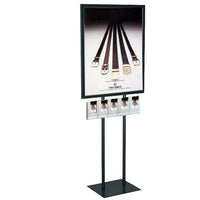 22 x 28 FRAME IN VERTICAL FROMAT WITH 5 PAMPHLET HOLDERS (SHOWN in BLACK)