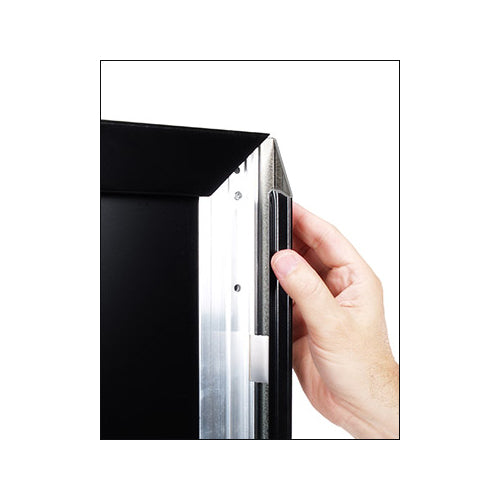 ALL 4 FRAME RAILS SNAP OPEN FOR EASY CHANGE of POSTERS 28 x 44