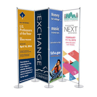 36" WIDE SCREEN PANEL FLOOR STAND BANNER DISPLAY (FOUR SIDED)