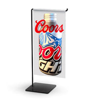 Wire Countertop Banner Stand Sign Holder Display Holds 9"x 19" Banner with Steel Base