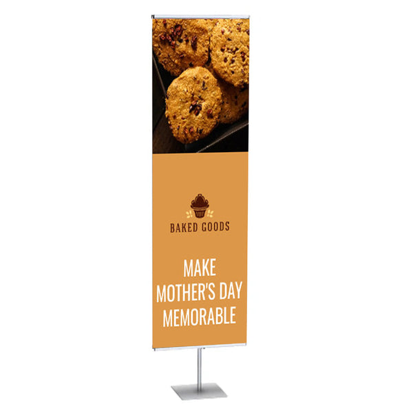 Easy Change Snap Frame Banner Stand, 36" Wide, Single-Sided Banner Sign Holder Display with Adjustable Crossbar: 36" to 96" H