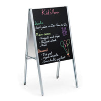 Ultra Value A-Frame Collapsible Wet Erase Marker Board Sign Holder 24x36 | Slide-In Sidewalk Sign