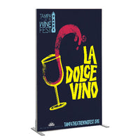 ILLUMINATED LED Two-Sided 36x48 Silicone Edge Graphic (SEG) - Shown in Portrait Orientation