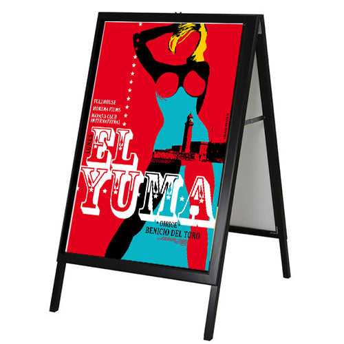 Black Value Plus A-Board Slide-In Sign Holder Holds Posters 22" x 28"